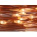 100 Gold Θερμά Λαμπάκια LED Copper, με Μπαταρία (5m)